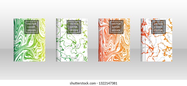 Mixture of acrylic paints. Liquid marble texture. Fluid art. Applicable for design cover, presentation, invitation, flyer, annual report, poster and business card, desing packaging - Vector