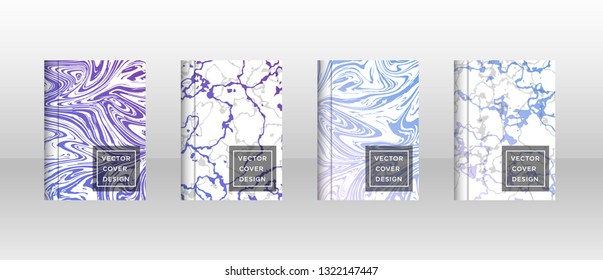 Mixture of acrylic paints. Liquid marble texture. Fluid art. Applicable for design cover, presentation, invitation, flyer, annual report, poster and business card, desing packaging - Vector