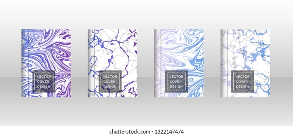 Mixture of acrylic paints. Liquid marble texture. Fluid art. Applicable for design cover, presentation, invitation, flyer, annual report, poster and business card, desing packaging - Vector