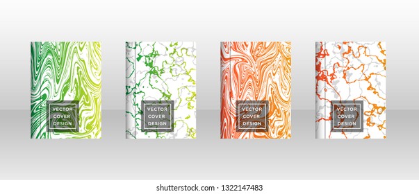 Mixture of acrylic paints. Liquid marble texture. Fluid art. Applicable for design cover, presentation, invitation, flyer, annual report, poster and business card, desing packaging - Vector