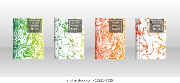 Mixture of acrylic paints. Liquid marble texture. Fluid art. Applicable for design cover, presentation, invitation, flyer, annual report, poster and business card, desing packaging - Vector