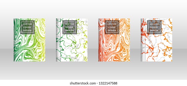 Mixture of acrylic paints. Liquid marble texture. Fluid art. Applicable for design cover, presentation, invitation, flyer, annual report, poster and business card, desing packaging - Vector