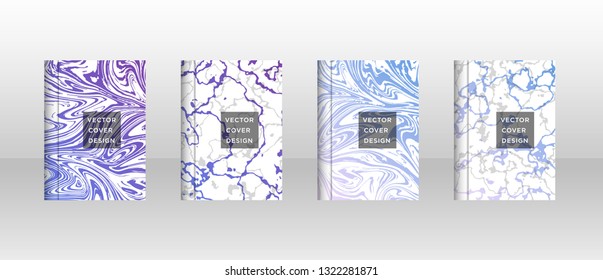 Mixture of acrylic paints. Liquid marble texture. Fluid art. Applicable for design cover, presentation, invitation, flyer, annual report, poster and business card, desing packaging - Vector