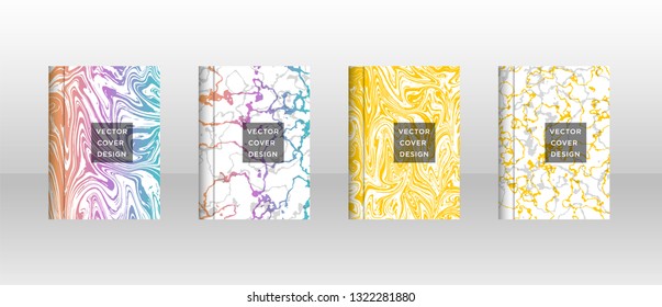 Mixture of acrylic paints. Liquid marble texture. Fluid art. Applicable for design cover, presentation, invitation, flyer, annual report, poster and business card, desing packaging - Vector