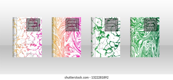 Mixture of acrylic paints. Liquid marble texture. Fluid art. Applicable for design cover, presentation, invitation, flyer, annual report, poster and business card, desing packaging - Vector