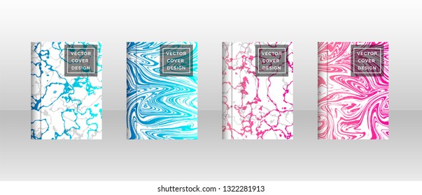 Mixture of acrylic paints. Liquid marble texture. Fluid art. Applicable for design cover, presentation, invitation, flyer, annual report, poster and business card, desing packaging - Vector