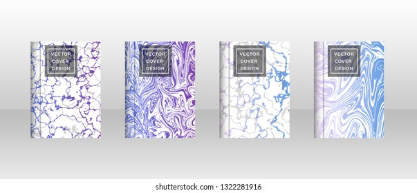 Mixture of acrylic paints. Liquid marble texture. Fluid art. Applicable for design cover, presentation, invitation, flyer, annual report, poster and business card, desing packaging - Vector