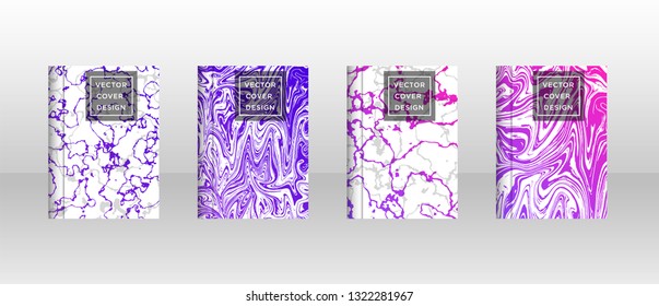 Mixture of acrylic paints. Liquid marble texture. Fluid art. Applicable for design cover, presentation, invitation, flyer, annual report, poster and business card, desing packaging - Vector