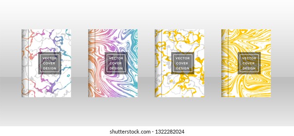 Mixture of acrylic paints. Liquid marble texture. Fluid art. Applicable for design cover, presentation, invitation, flyer, annual report, poster and business card, desing packaging - Vector