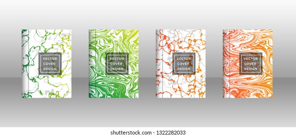 Mixture of acrylic paints. Liquid marble texture. Fluid art. Applicable for design cover, presentation, invitation, flyer, annual report, poster and business card, desing packaging - Vector