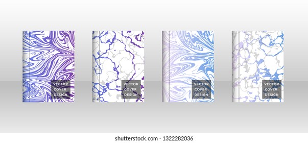 Mixture of acrylic paints. Liquid marble texture. Fluid art. Applicable for design cover, presentation, invitation, flyer, annual report, poster and business card, desing packaging - Vector