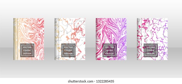 Mixture of acrylic paints. Liquid marble texture. Fluid art. Applicable for design cover, presentation, invitation, flyer, annual report, poster and business card, desing packaging - Vector