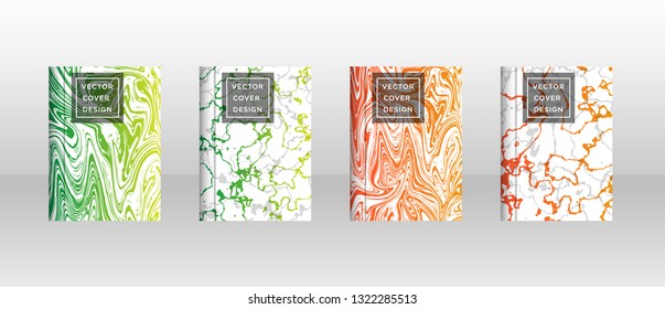 Mixture of acrylic paints. Liquid marble texture. Fluid art. Applicable for design cover, presentation, invitation, flyer, annual report, poster and business card, desing packaging - Vector