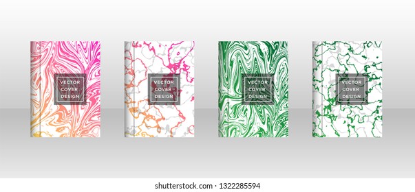 Mixture of acrylic paints. Liquid marble texture. Fluid art. Applicable for design cover, presentation, invitation, flyer, annual report, poster and business card, desing packaging - Vector