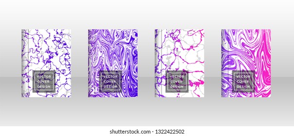 Mixture of acrylic paints. Liquid marble texture. Fluid art. Applicable for design cover, presentation, invitation, flyer, annual report, poster and business card, desing packaging - Vector