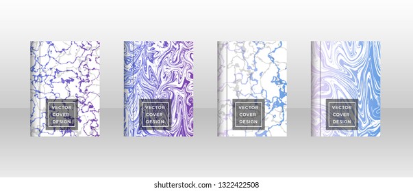 Mixture of acrylic paints. Liquid marble texture. Fluid art. Applicable for design cover, presentation, invitation, flyer, annual report, poster and business card, desing packaging - Vector