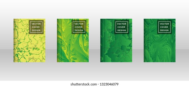 Mixture of acrylic paints. Liquid marble texture. Fluid art. Applicable for design cover, presentation, invitation, flyer, annual report, poster and business card, desing packaging - Vector 