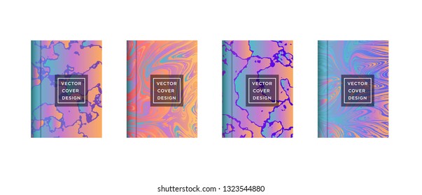Mixture of acrylic paints. Liquid marble texture. Fluid art. Applicable for design cover, presentation, invitation, flyer, annual report, poster and business card, desing packaging - Vector