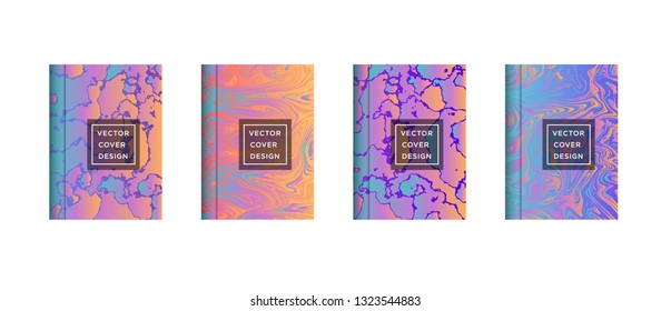 Mixture of acrylic paints. Liquid marble texture. Fluid art. Applicable for design cover, presentation, invitation, flyer, annual report, poster and business card, desing packaging - Vector