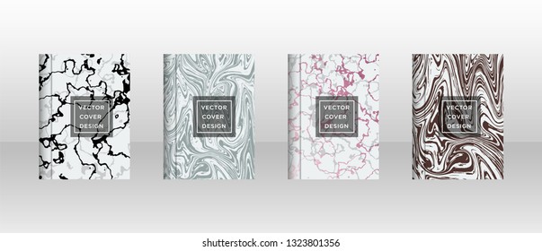 Mixture of acrylic paints. Liquid marble texture. Fluid art. Applicable for design cover, presentation, invitation, flyer, annual report, poster and business card, desing packaging - Vector