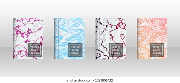 Mixture of acrylic paints. Liquid marble texture. Fluid art. Applicable for design cover, presentation, invitation, flyer, annual report, poster and business card, desing packaging - Vector