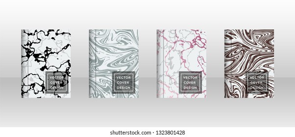 Mixture of acrylic paints. Liquid marble texture. Fluid art. Applicable for design cover, presentation, invitation, flyer, annual report, poster and business card, desing packaging - Vector