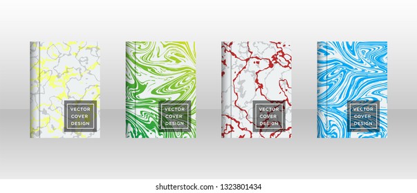 Mixture of acrylic paints. Liquid marble texture. Fluid art. Applicable for design cover, presentation, invitation, flyer, annual report, poster and business card, desing packaging - Vector