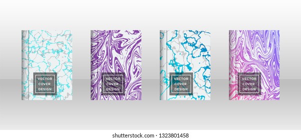 Mixture of acrylic paints. Liquid marble texture. Fluid art. Applicable for design cover, presentation, invitation, flyer, annual report, poster and business card, desing packaging - Vector