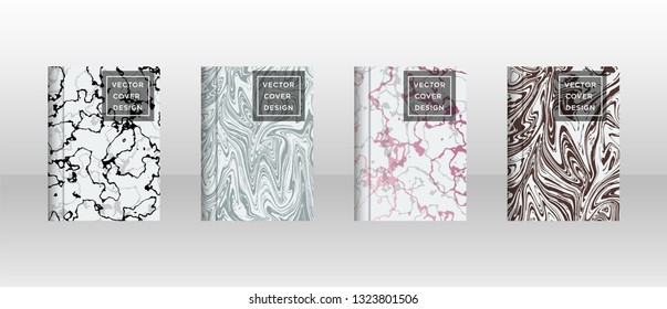 Mixture of acrylic paints. Liquid marble texture. Fluid art. Applicable for design cover, presentation, invitation, flyer, annual report, poster and business card, desing packaging - Vector