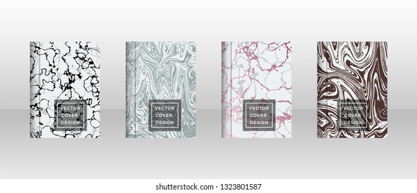 Mixture of acrylic paints. Liquid marble texture. Fluid art. Applicable for design cover, presentation, invitation, flyer, annual report, poster and business card, desing packaging - Vector