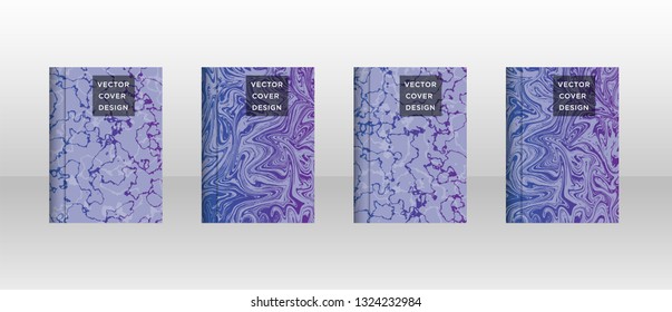 Mixture of acrylic paints. Liquid marble texture. Fluid art. Applicable for design cover, presentation, invitation, flyer, annual report, poster and business card, desing packaging - Vector