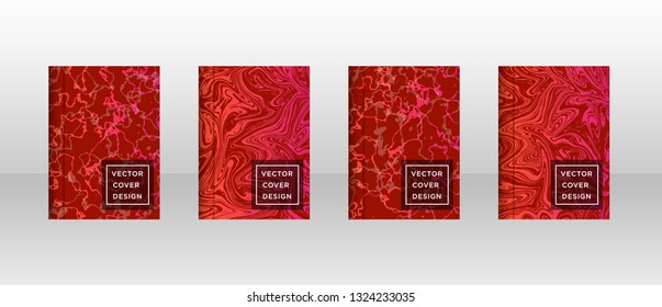 Mixture of acrylic paints. Liquid marble texture. Fluid art. Applicable for design cover, presentation, invitation, flyer, annual report, poster and business card, desing packaging - Vector