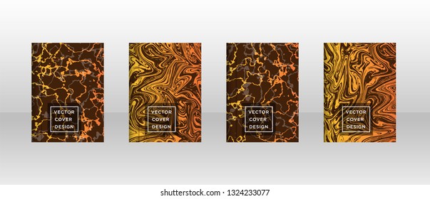 Mixture of acrylic paints. Liquid marble texture. Fluid art. Applicable for design cover, presentation, invitation, flyer, annual report, poster and business card, desing packaging - Vector