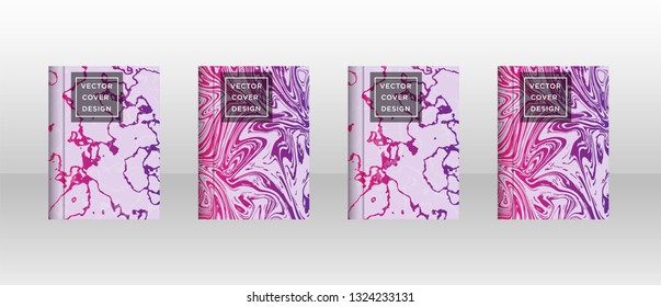 Mixture of acrylic paints. Liquid marble texture. Fluid art. Applicable for design cover, presentation, invitation, flyer, annual report, poster and business card, desing packaging - Vector