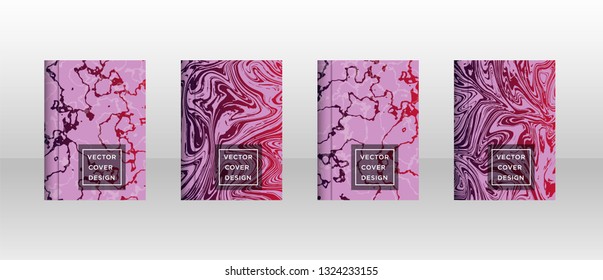 Mixture of acrylic paints. Liquid marble texture. Fluid art. Applicable for design cover, presentation, invitation, flyer, annual report, poster and business card, desing packaging - Vector