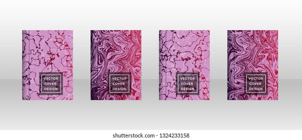 Mixture of acrylic paints. Liquid marble texture. Fluid art. Applicable for design cover, presentation, invitation, flyer, annual report, poster and business card, desing packaging - Vector