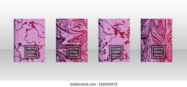 Mixture of acrylic paints. Liquid marble texture. Fluid art. Applicable for design cover, presentation, invitation, flyer, annual report, poster and business card, desing packaging - Vector
