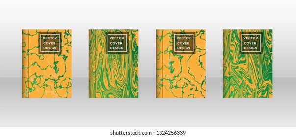 Mixture of acrylic paints. Liquid marble texture. Fluid art. Applicable for design cover, presentation, invitation, flyer, annual report, poster and business card, desing packaging - Vector