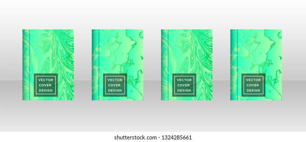 Mixture of acrylic paints. Liquid marble texture. Fluid art. Applicable for design cover, presentation, invitation, flyer, annual report, poster and business card, desing packaging - Vector