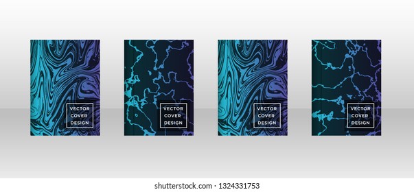Mixture of acrylic paints. Liquid marble texture. Fluid art. Applicable for design cover, presentation, invitation, flyer, annual report, poster and business card, desing packaging - Vector