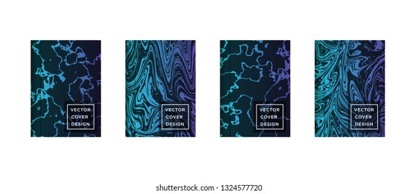 Mixture of acrylic paints. Liquid marble texture. Fluid art. Applicable for design cover, presentation, invitation, flyer, annual report, poster and business card, desing packaging - Vector