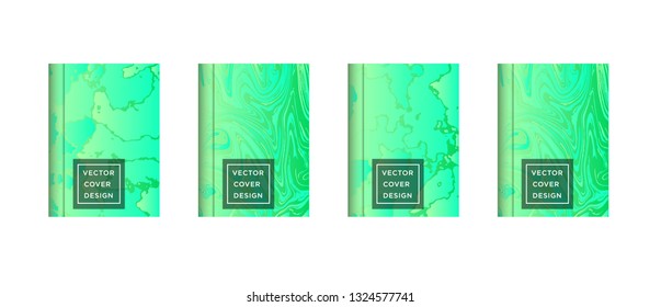 Mixture of acrylic paints. Liquid marble texture. Fluid art. Applicable for design cover, presentation, invitation, flyer, annual report, poster and business card, desing packaging - Vector