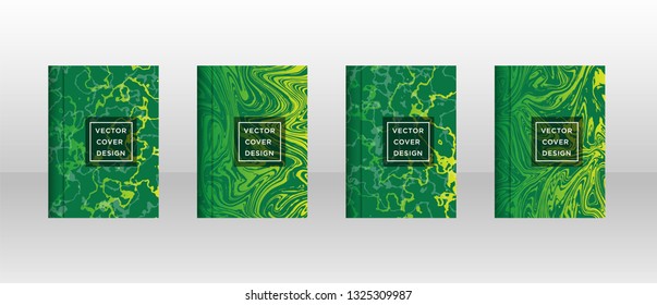 Mixture of acrylic paints. Liquid marble texture. Fluid art. Applicable for design cover, presentation, invitation, flyer, annual report, poster and business card, desing packaging – Vector