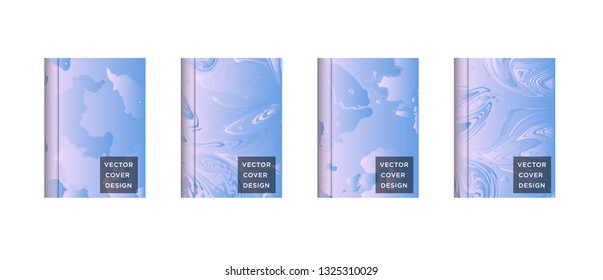 Mixture of acrylic paints. Liquid marble texture. Fluid art. Applicable for design cover, presentation, invitation, flyer, annual report, poster and business card, desing packaging – Vector