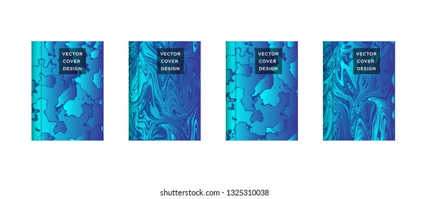 Mixture of acrylic paints. Liquid marble texture. Fluid art. Applicable for design cover, presentation, invitation, flyer, annual report, poster and business card, desing packaging – Vector
