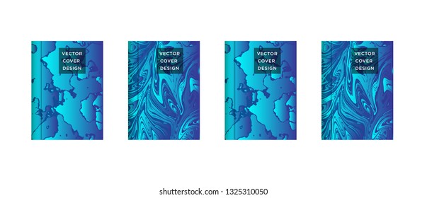 Mixture of acrylic paints. Liquid marble texture. Fluid art. Applicable for design cover, presentation, invitation, flyer, annual report, poster and business card, desing packaging – Vector