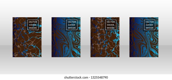 Mixture of acrylic paints. Liquid marble texture. Fluid art. Applicable for design cover, presentation, invitation, flyer, annual report, poster and business card, desing packaging - Vector