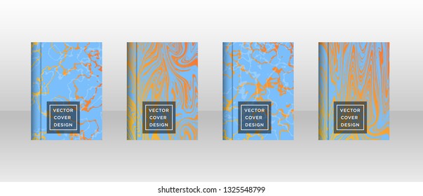 Mixture of acrylic paints. Liquid marble texture. Fluid art. Applicable for design cover, presentation, invitation, flyer, annual report, poster and business card, desing packaging - Vector