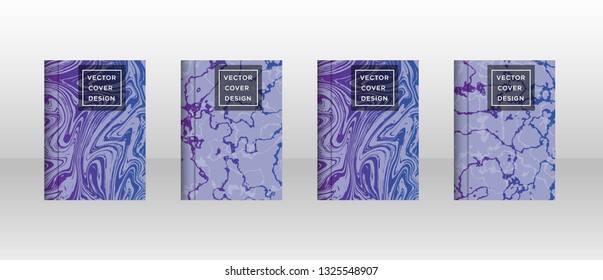 Mixture of acrylic paints. Liquid marble texture. Fluid art. Applicable for design cover, presentation, invitation, flyer, annual report, poster and business card, desing packaging - Vector