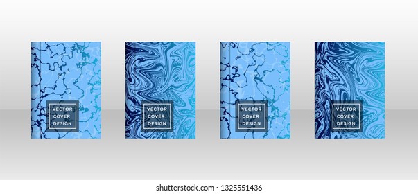 Mixture of acrylic paints. Liquid marble texture. Fluid art. Applicable for design cover, presentation, invitation, flyer, annual report, poster and business card, desing packaging - Vector